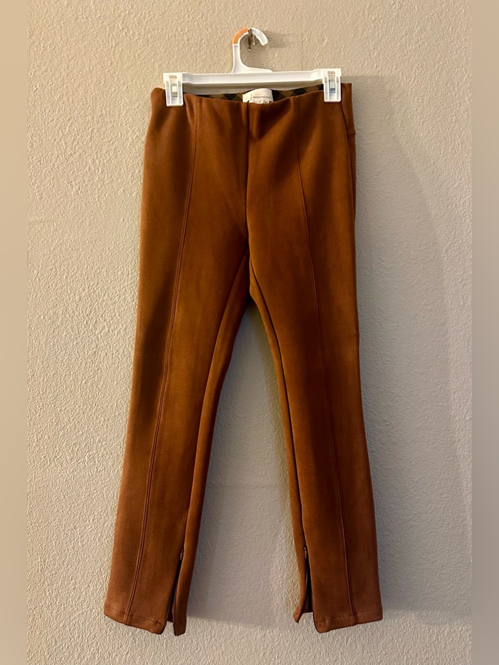 Anthropologie Rust Brown Ponte Leggings